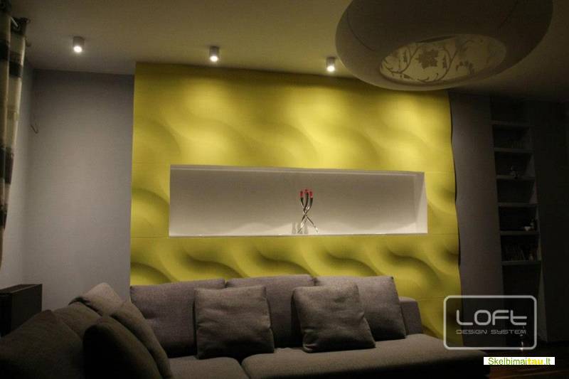3d sienų apdaila išskirtiniam interjerui