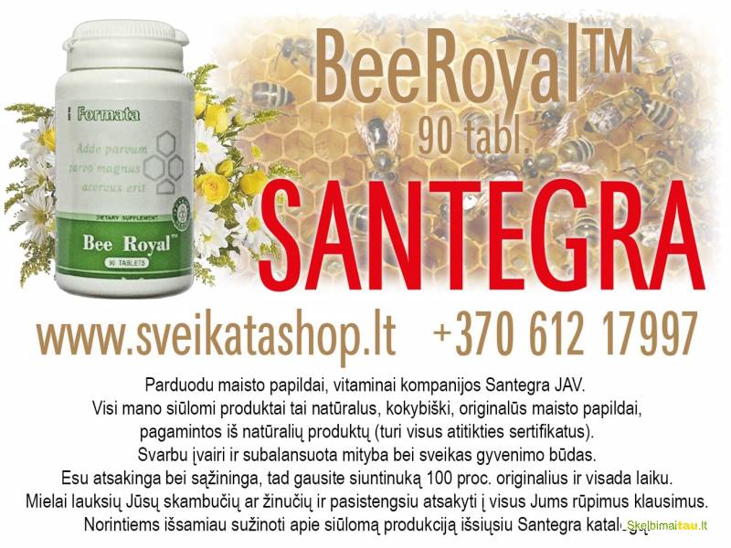Bee royal™ 90 tabl - maisto papildas santegra / 8 612 17997