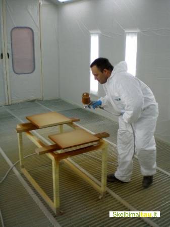 Dažymo kamera baldams