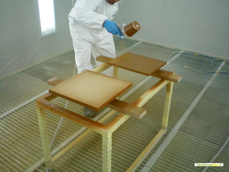 Dažymo kamera baldams