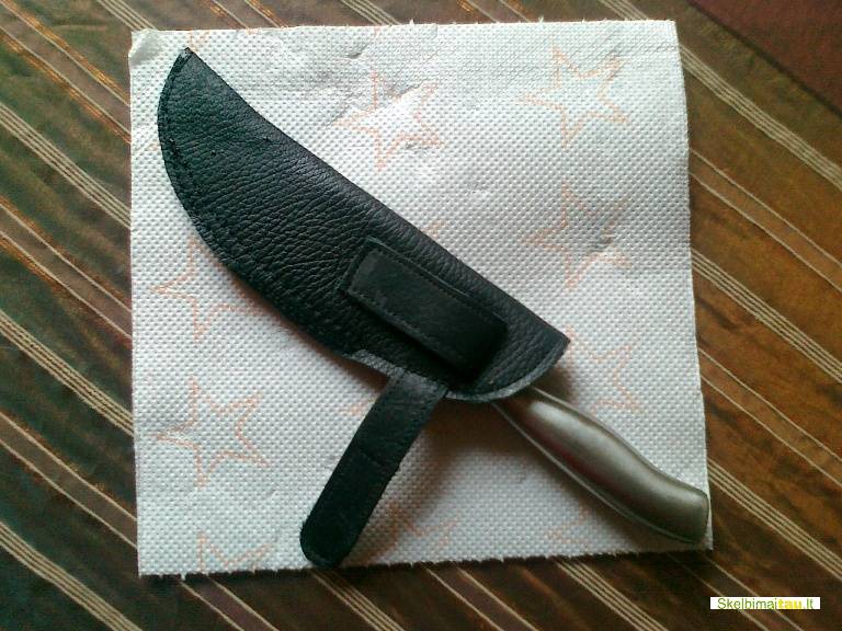 Dėklas peiliui iš nat.odos kaina nuo 15,-l