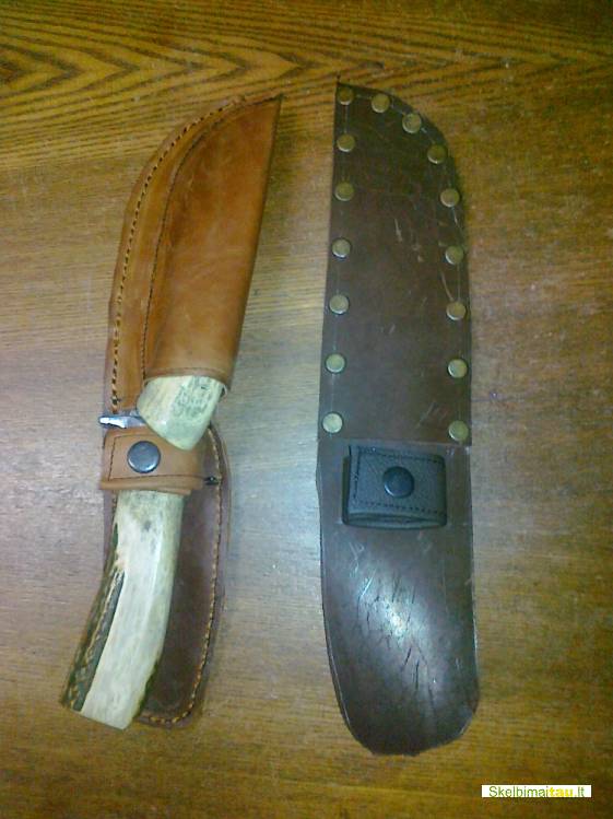 Dėklas peiliui iš nat.odos kaina nuo 15,-l