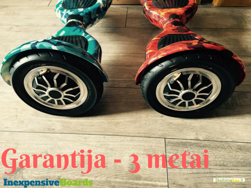 Elektriniai riedžiai su 3-ejų metų garantija