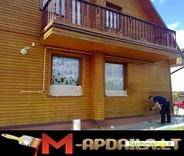 Dažau lauko fasadas,sodo namelius po visą lietuvą.