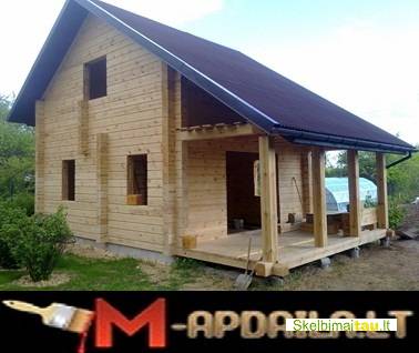 Dažau lauko fasadas,sodo namelius po visą lietuvą.