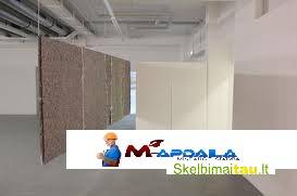 Dažau įvairias patalpas.