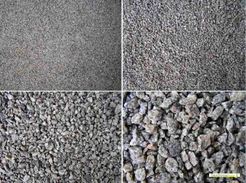 Juodžemis, žvyras, smėlis, atsijos, skalda - kaune