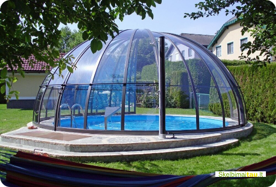 Masažinių ir plaukimo baseinų uždengimai