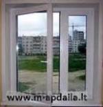 Plastikinių langų apdaila.