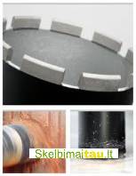 Skylių-angų gręžimas nuo 30mm iki 400mm