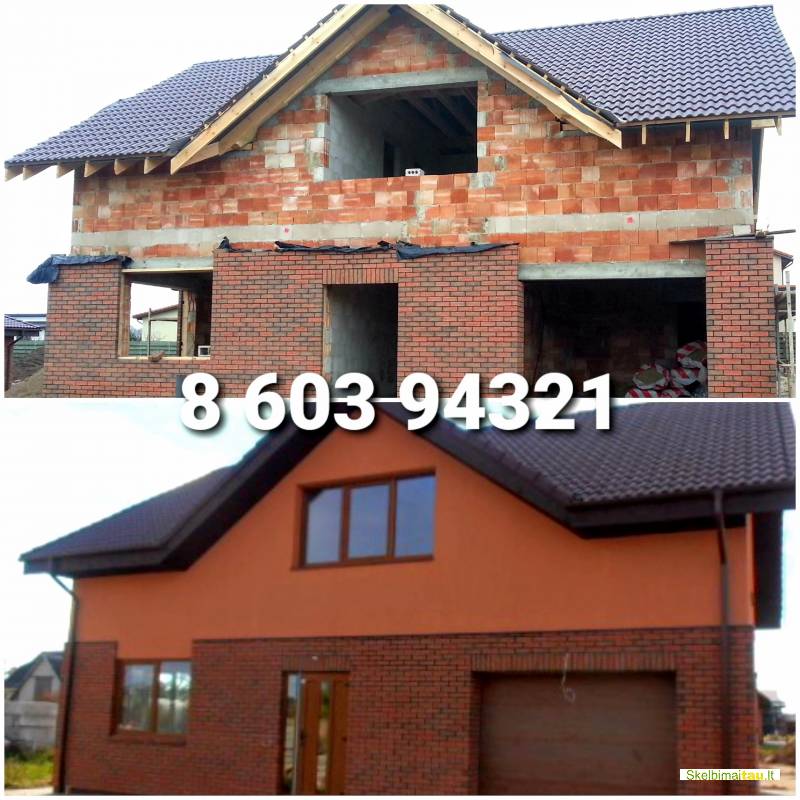 Fasadu šiltinimas,dekoras,klinkeris.860394321