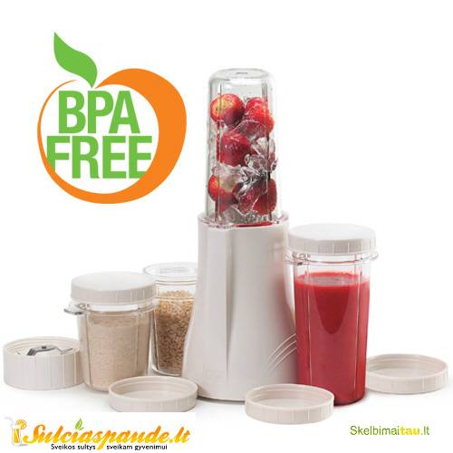Kompaktiškas smulkintuvas tribest personal blender pb-250