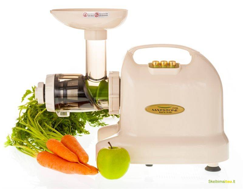 Lėtaeigė daugiafunkcinė sulčiaspaudė matstone 6-in-1