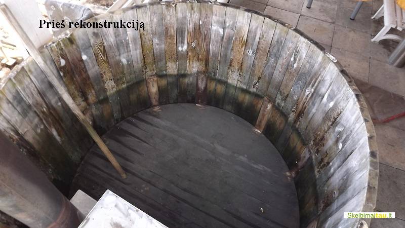 Medinio kaitinimosi kubilo restauracija