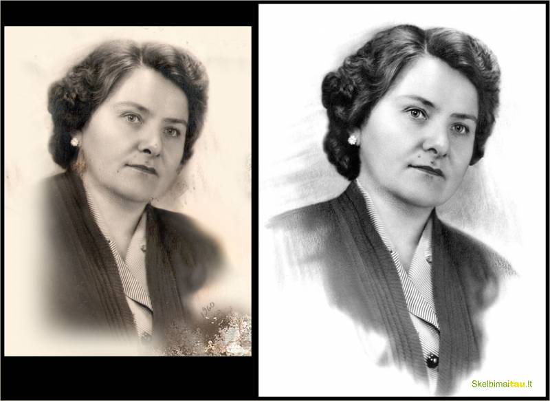 Nuotraukų restauracija.