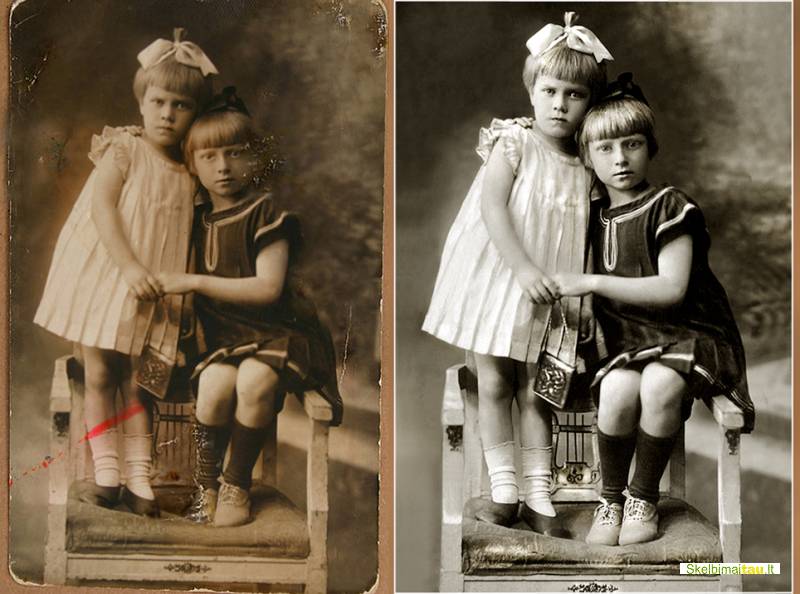 Nuotraukų restauracija.