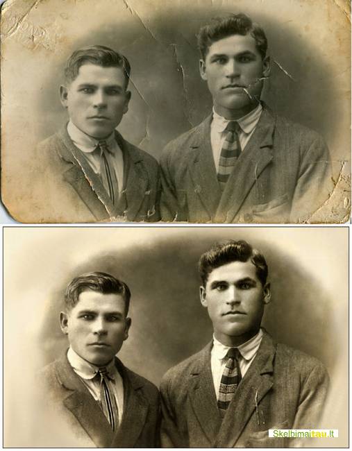 Nuotraukų restauracija.