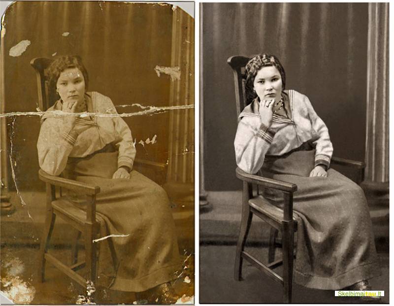 Nuotraukų restauracija.