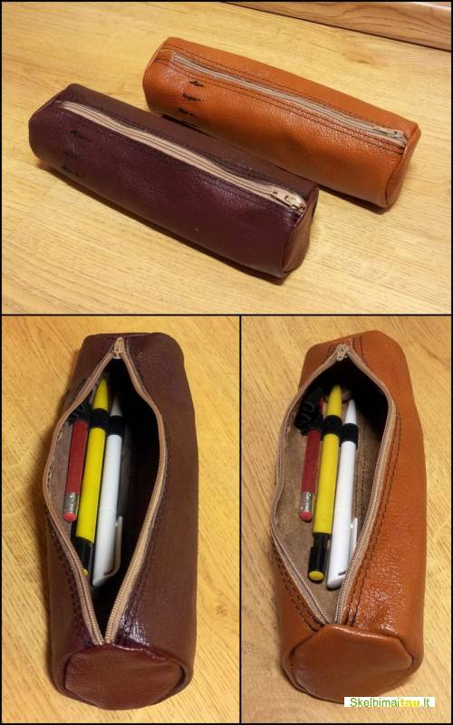 Pieštukinės,penalai iš natūralios odos