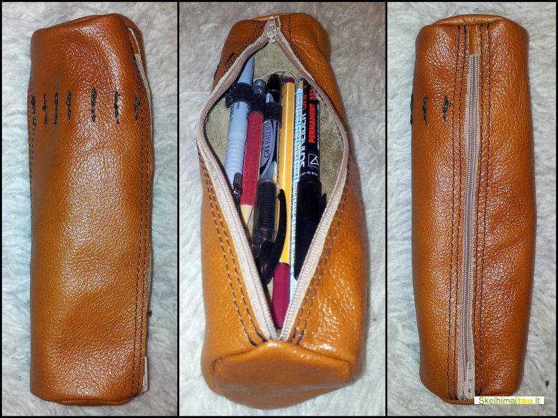 Pieštukinės,penalai iš natūralios odos