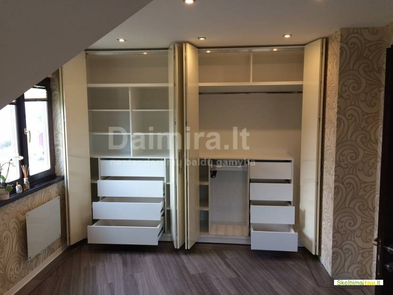 Spintos, drabužinės, slankiojančios sistemos