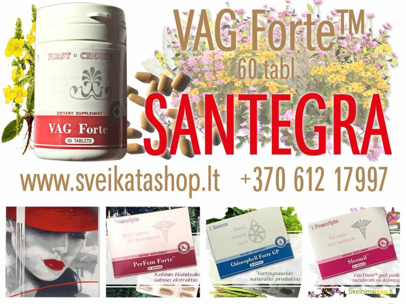 Vag forte 60 tabl - maisto papildas santegra / 8 612 17997