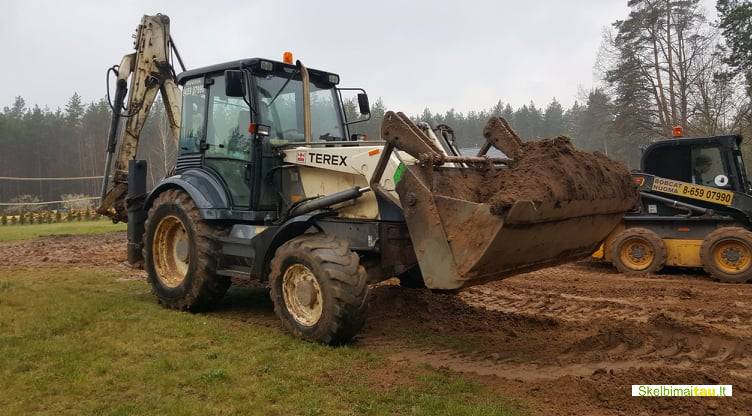 bobcat nuoma, žemės lyginimas