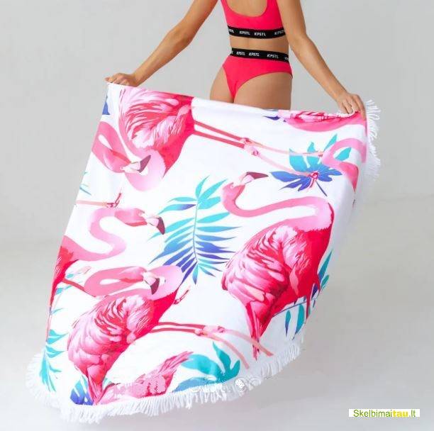 Apvalūs paplūdimio rankšluosčiai