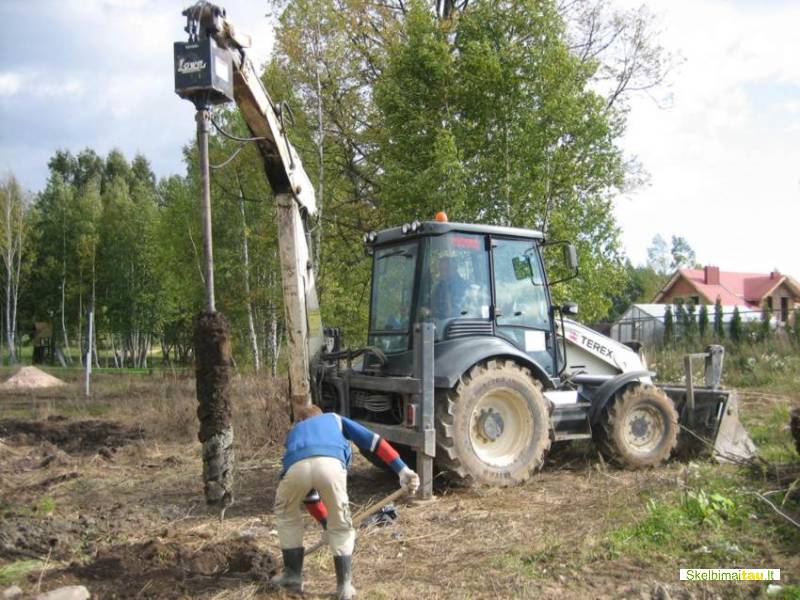 Bobcat nuoma vilnius, gręžimo darbai