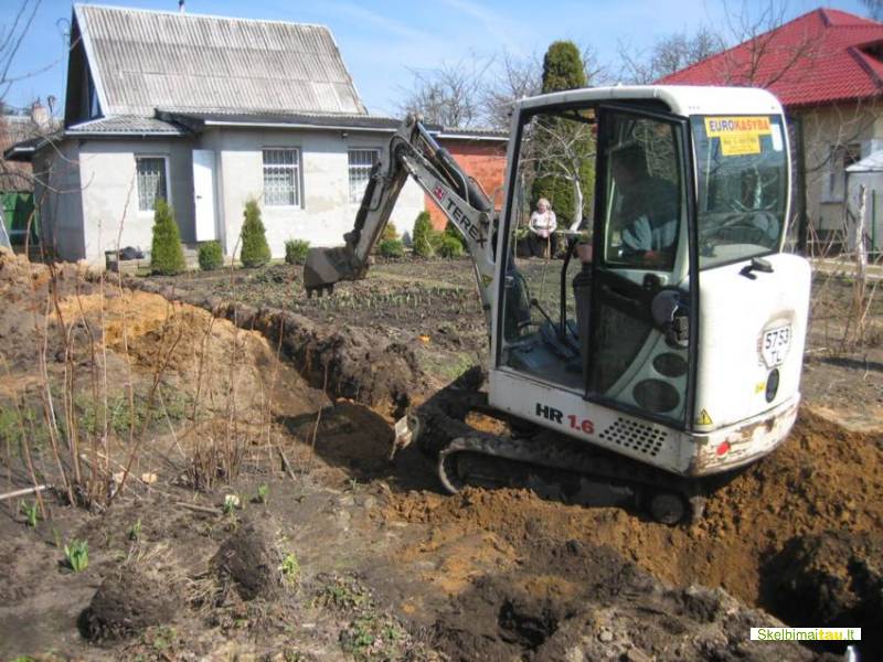 Bobcat nuoma vilnius, gręžimo darbai