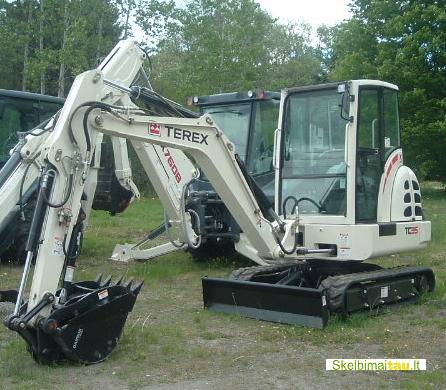 Ekskavatorių nuoma  vilniuje pigiai