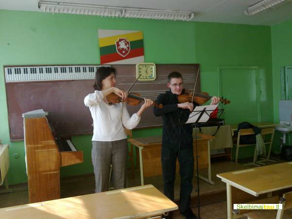Individualios smuiko, fortepijono pamokos