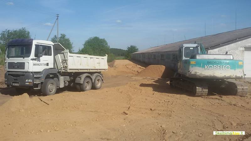 Juodzemio, augalinio, grunto, zvyro, smelio vezimas vilniuje