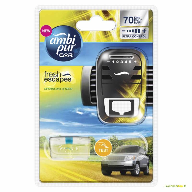 Naujausi automobiliniai ambi pur kvapai  tik už 4,8 eur.