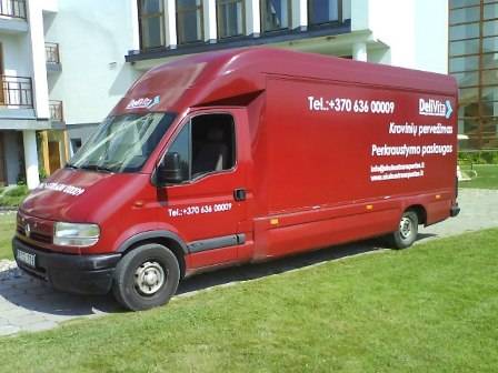 Skubios kroviniu pervezimo paslaugos 40 Lt. /val.