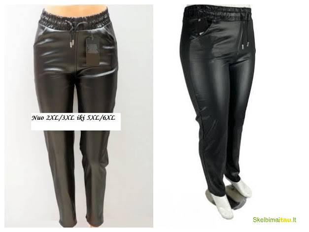 Tamprės, kelnės iš eko odos