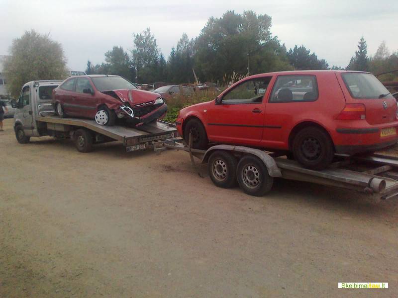 Volkswagen vw golf 1998 automobiliu pervezimas, gabenimas, p