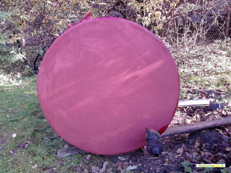 Skysto kuro cisterna