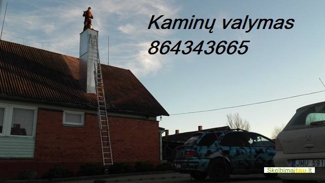 Kaminu valymas.kaminkretys šiauliuose  nuo 30 eur. 864343665
