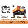 Smėlis žvyras skalda vežame 20 t 12-13 m3 kaune 8 69815777